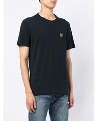 dunkelblaues T-Shirt mit einem Rundhalsausschnitt von Belstaff