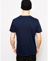 dunkelblaues T-Shirt mit einem Rundhalsausschnitt von Ben Sherman