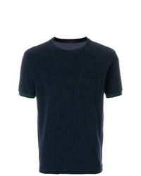 dunkelblaues T-Shirt mit einem Rundhalsausschnitt von The Gigi
