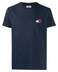 dunkelblaues T-Shirt mit einem Rundhalsausschnitt von Tommy Jeans