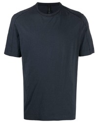 dunkelblaues T-Shirt mit einem Rundhalsausschnitt von Transit