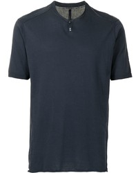 dunkelblaues T-Shirt mit einem Rundhalsausschnitt von Transit
