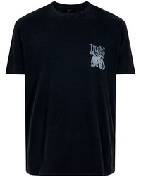 dunkelblaues T-Shirt mit einem Rundhalsausschnitt von Twenty Montreal