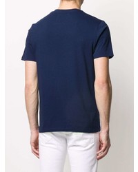 dunkelblaues T-Shirt mit einem Rundhalsausschnitt von Jacob Cohen