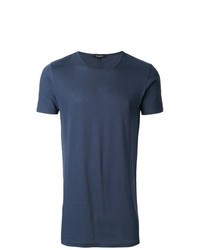 dunkelblaues T-Shirt mit einem Rundhalsausschnitt von Unconditional