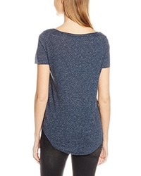 dunkelblaues T-Shirt mit einem Rundhalsausschnitt von Vero Moda
