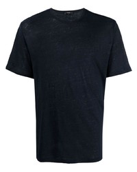 dunkelblaues T-Shirt mit einem Rundhalsausschnitt von Vince