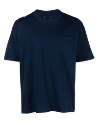 dunkelblaues T-Shirt mit einem Rundhalsausschnitt von VISVIM