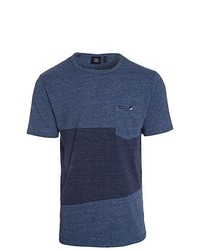 dunkelblaues T-Shirt mit einem Rundhalsausschnitt von Volcom