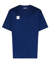 dunkelblaues T-Shirt mit einem Rundhalsausschnitt von WTAPS