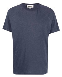 dunkelblaues T-Shirt mit einem Rundhalsausschnitt von YMC