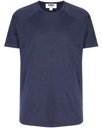 dunkelblaues T-Shirt mit einem Rundhalsausschnitt von YMC