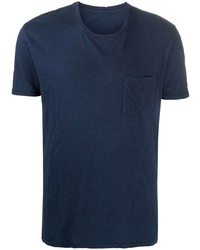 dunkelblaues T-Shirt mit einem Rundhalsausschnitt von Zadig & Voltaire