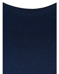 dunkelblaues T-Shirt mit einem Rundhalsausschnitt von Zizzi