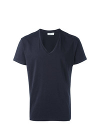 dunkelblaues T-Shirt mit einem V-Ausschnitt von Closed