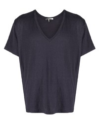 dunkelblaues T-Shirt mit einem V-Ausschnitt von Isabel Marant