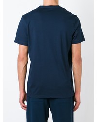 dunkelblaues T-Shirt mit einem V-Ausschnitt von Michael Kors