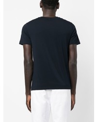 dunkelblaues T-Shirt mit einem V-Ausschnitt von Filippa K