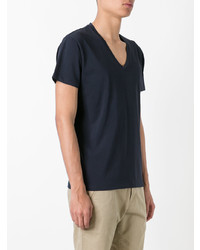 dunkelblaues T-Shirt mit einem V-Ausschnitt von Closed