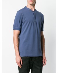 dunkelblaues T-shirt mit einer Knopfleiste von Vivienne Westwood