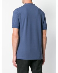 dunkelblaues T-shirt mit einer Knopfleiste von Vivienne Westwood