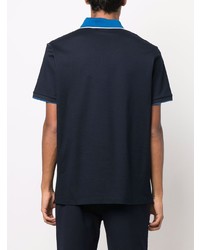 dunkelblaues T-shirt mit einer Knopfleiste von Paul & Shark