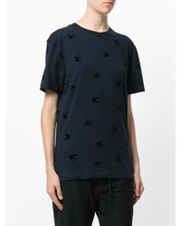 dunkelblaues T-shirt von MCQ