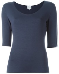dunkelblaues T-shirt von Armani Collezioni