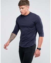 dunkelblaues T-shirt von Asos
