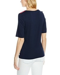 dunkelblaues T-shirt von Bonita
