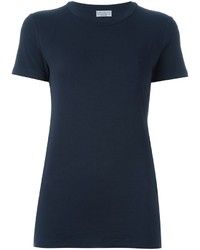 dunkelblaues T-shirt von Brunello Cucinelli