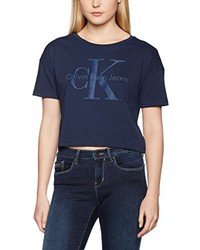 dunkelblaues T-shirt von Calvin Klein Jeans