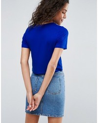 dunkelblaues T-shirt von Asos