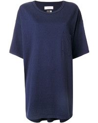 dunkelblaues T-shirt von Facetasm