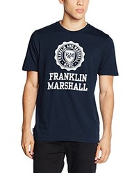 dunkelblaues T-shirt von Franklin & Marshall
