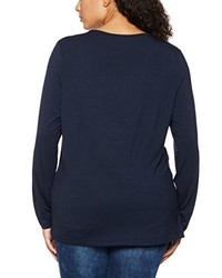 dunkelblaues T-shirt von Frapp