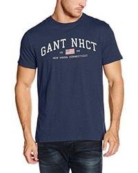 dunkelblaues T-shirt von Gant