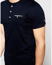 dunkelblaues T-shirt von Ted Baker