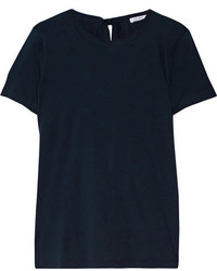 dunkelblaues T-shirt von Helmut Lang