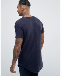 dunkelblaues T-shirt von Siksilk