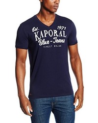 dunkelblaues T-shirt von Kaporal