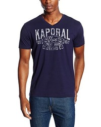 dunkelblaues T-shirt von Kaporal
