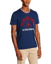 dunkelblaues T-shirt von Le Coq Sportif
