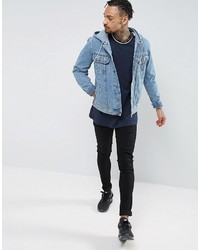 dunkelblaues T-shirt von Asos