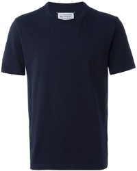 dunkelblaues T-shirt von Maison Margiela