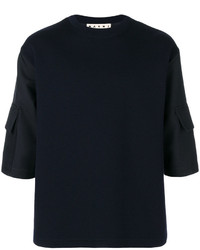 dunkelblaues T-shirt von Marni
