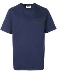 dunkelblaues T-shirt von MSGM