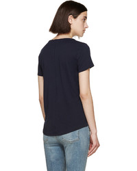 dunkelblaues T-shirt von Rag & Bone