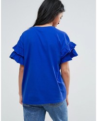 dunkelblaues T-shirt von Asos