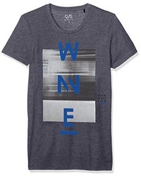 dunkelblaues T-shirt von Q/S designed by